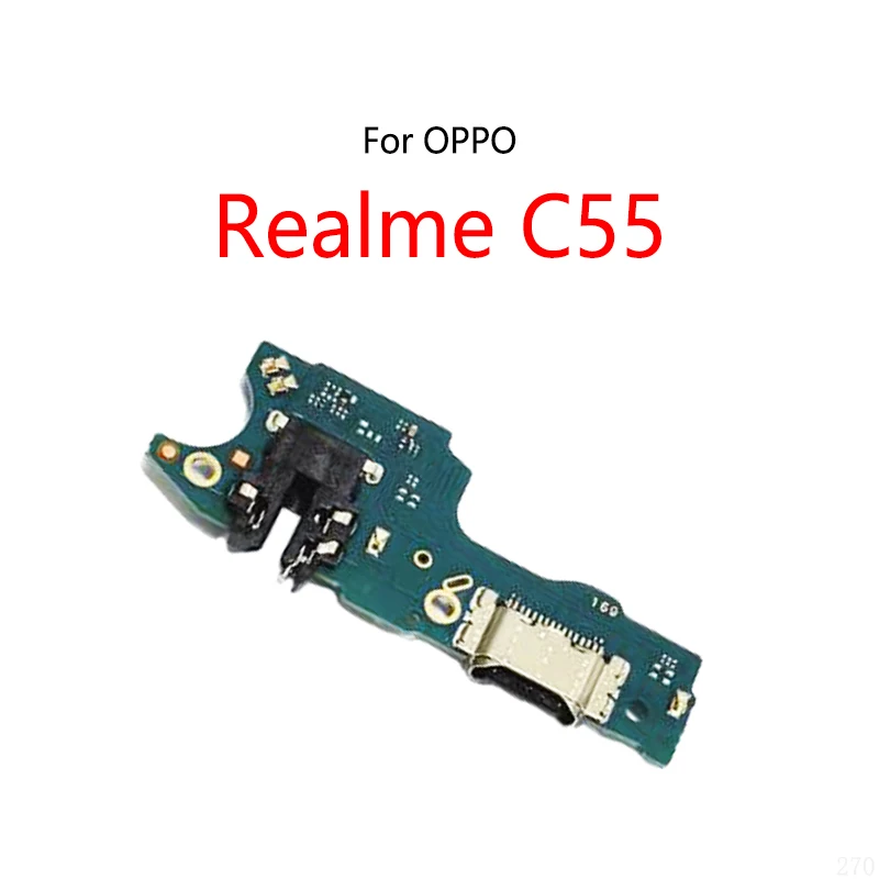 USB Charge Dock Port Socket Plug Connector Flex Cable For OPPO Realme C55 Charging Board Module