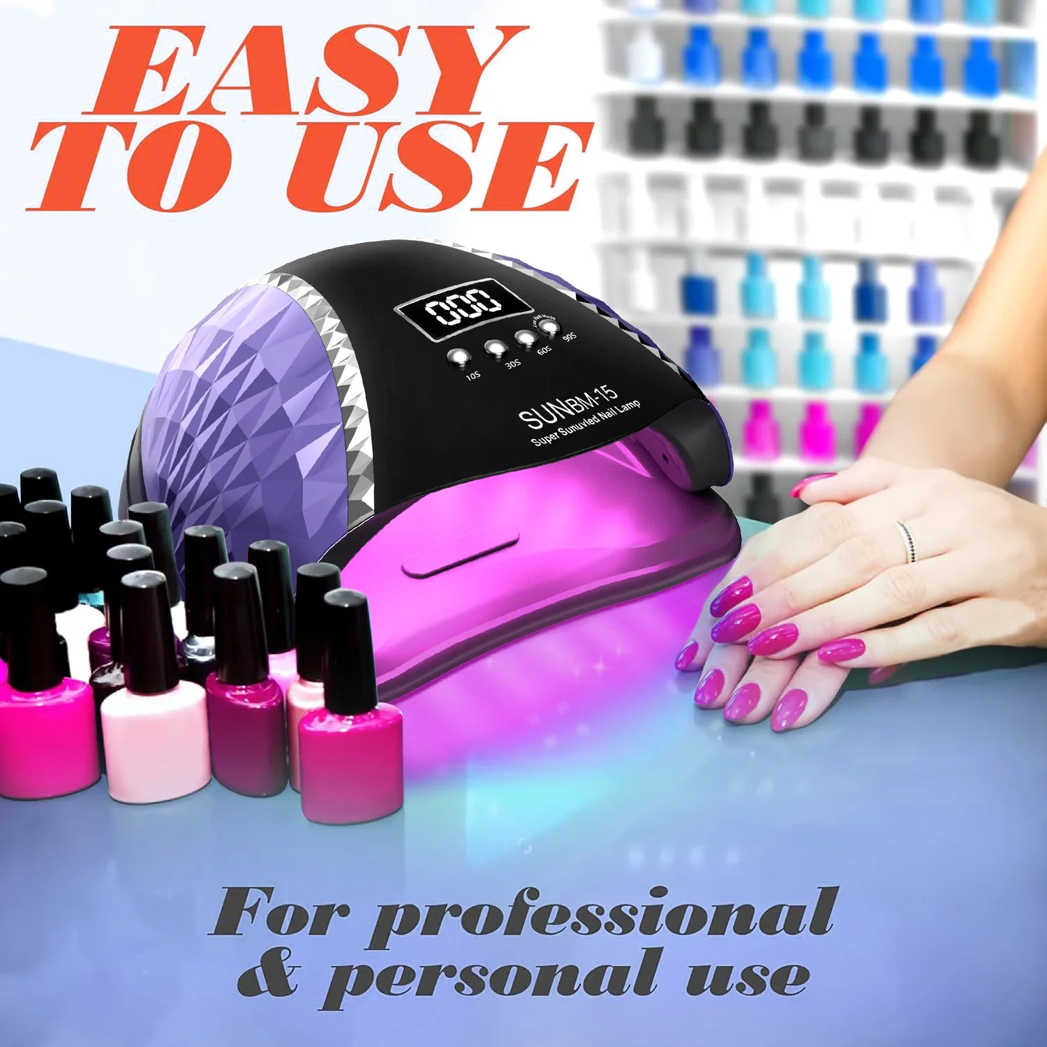 280 ワットプロフェッショナルネイルドライヤー 66LED ネイルライト 4 タイマー設定ネイルランプ高速ジェルネイルポリッシュマニキュアサロン機器