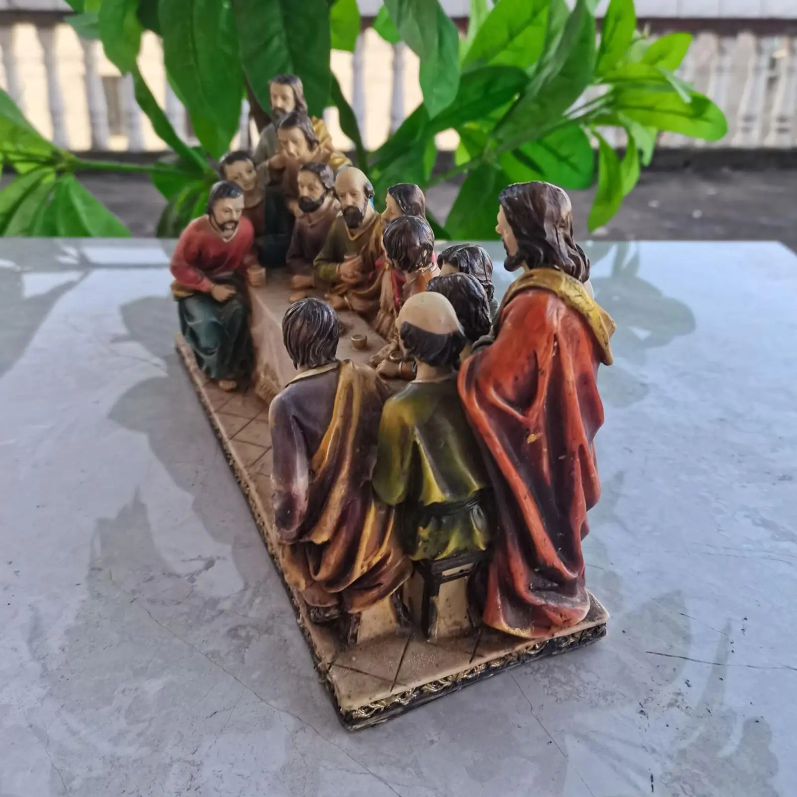 The Last Supper Decorative Statue Christian Catholic Figurine for Collection Gifts
