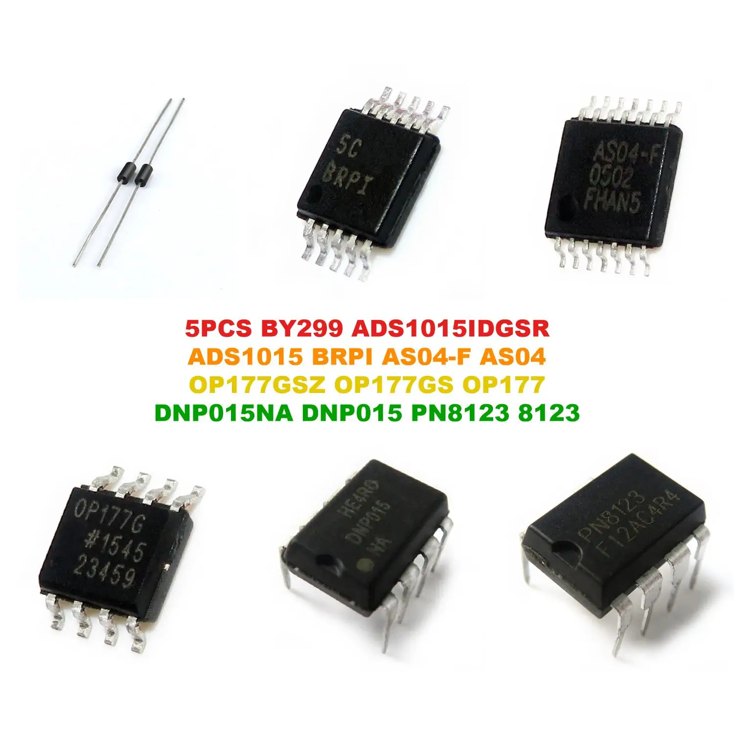 BY299 ADS1015IDGSR ADS1015 BRPI AS04-F AS04 OP177GSZ OP177GS OP177 DNP015NA DNP015 PN8123 8123