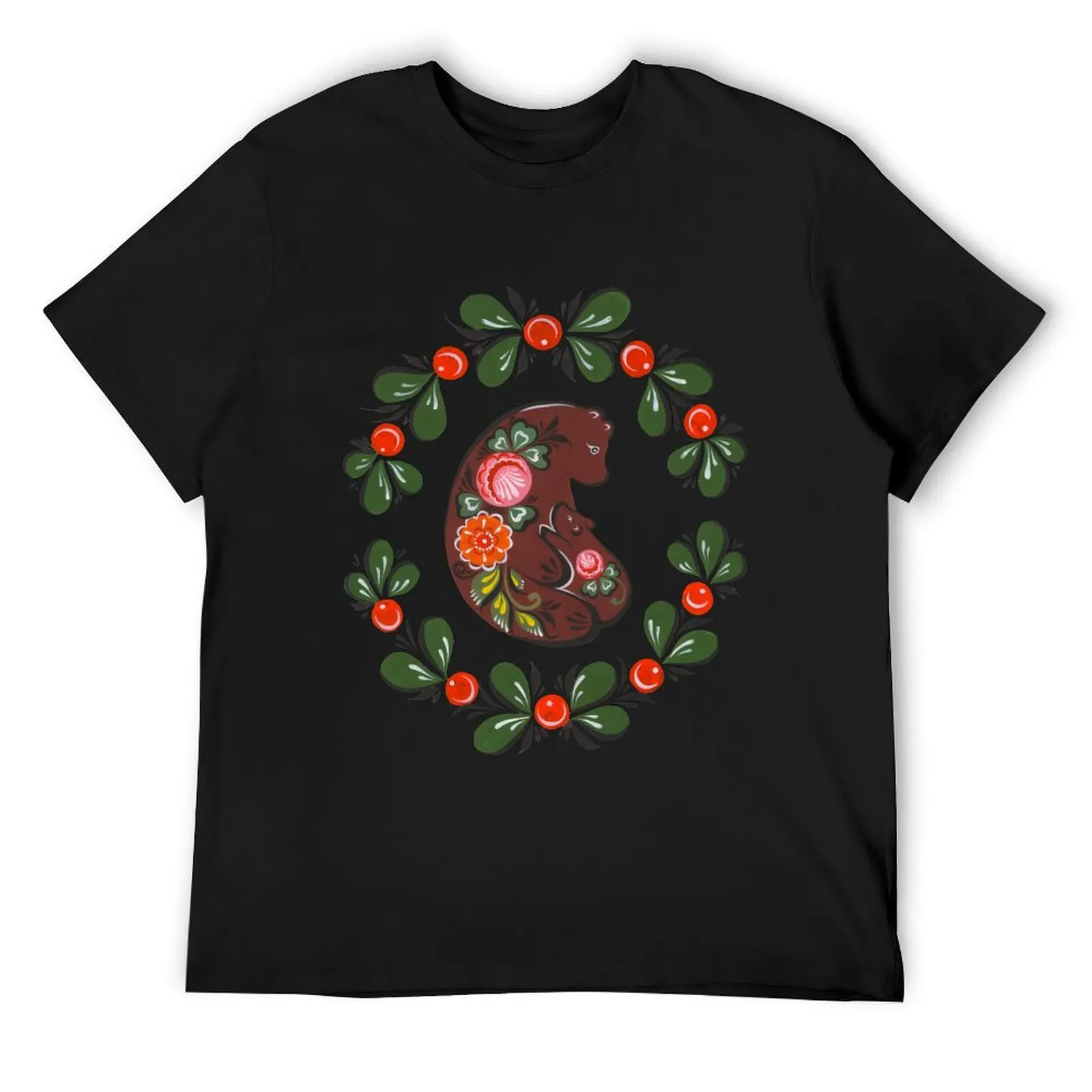 

Mama bear and baby bear T-Shirt custom shirt Personalized t-shirt oversized t shirt Men's cotton t-shirt