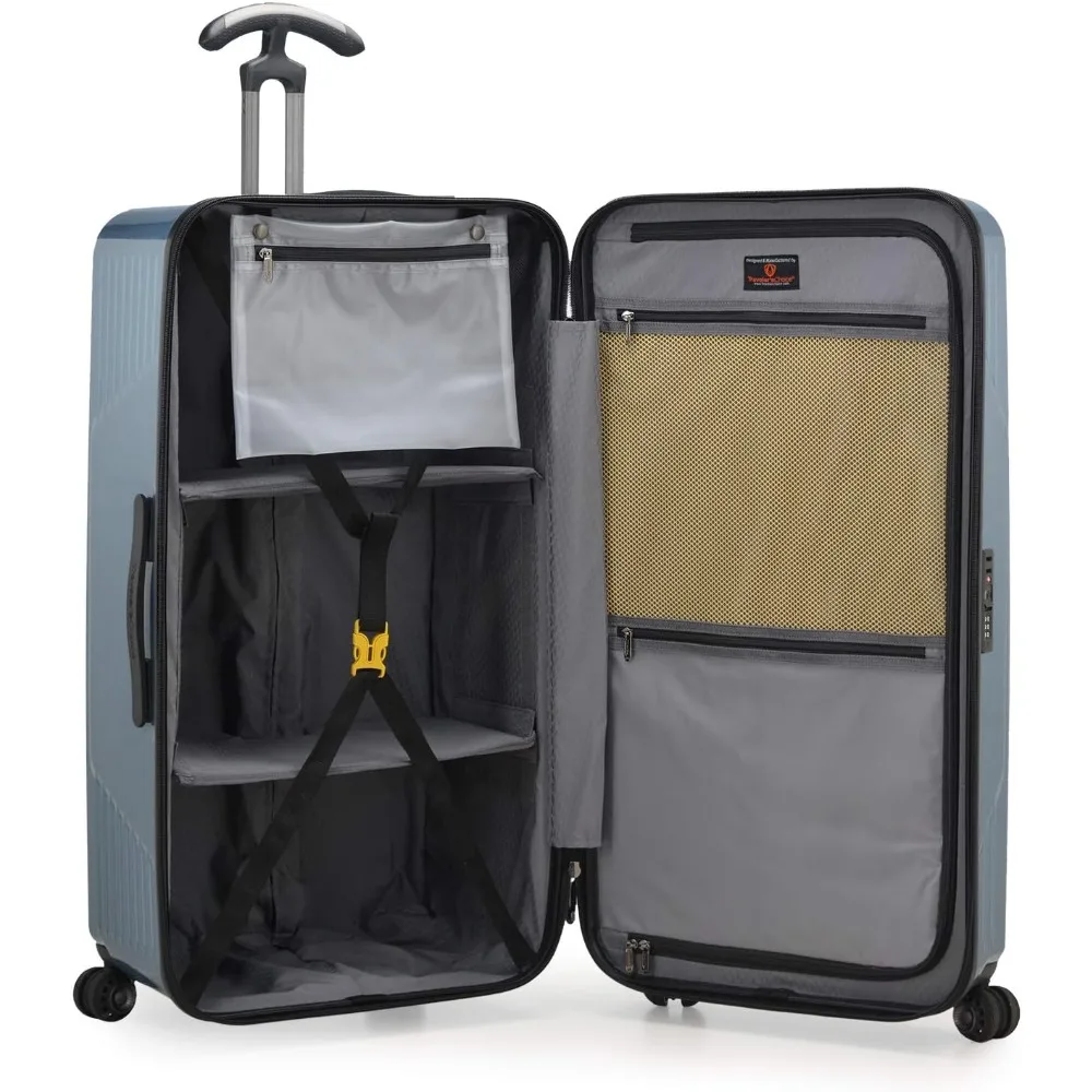 Ultimax 30" Hardside Spinner Trunk Luggage,Expandable, Teal