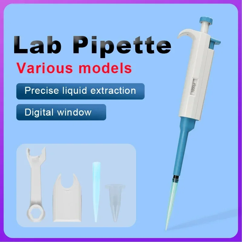 DXY Fixed Volume Single Channel Pipettor Gun Autoclavable Transfer MicroPipette Pipette with Tip