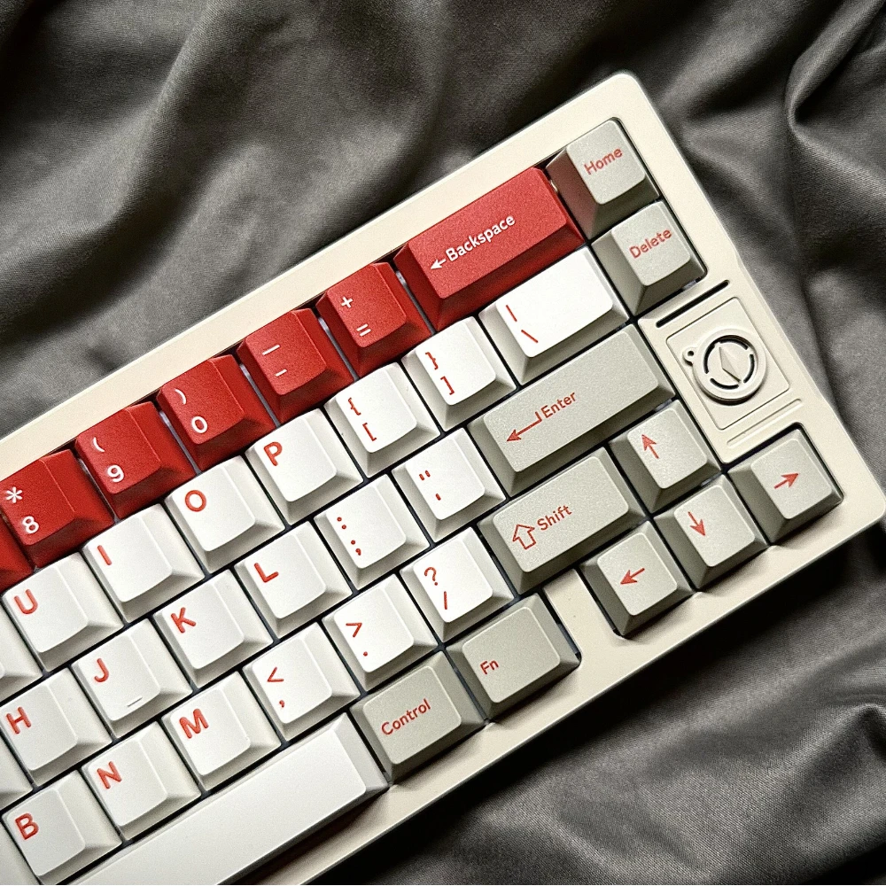 Red Alert Keycaps PBT Dye Sublimation Cherry Height for Mechanical Keyboard Ajazz AULA F75 Game PC Desk Accessory Gravastar