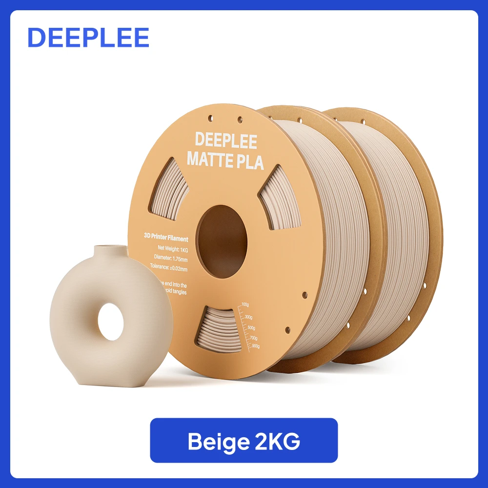 DEEPLEE 2KG mat PLA-filament 1,75 mm 3D-printen voor FDM 3D-printer PLA roze Deeplee-filament