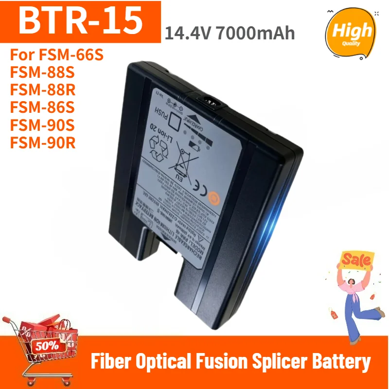 High Quality BTR-15 Battery 14.4V 7000mAh For FSM-66S FSM-88S FSM-88R FSM-86S FSM-90S FSM-90R Fiber Optical Fusion Splicer