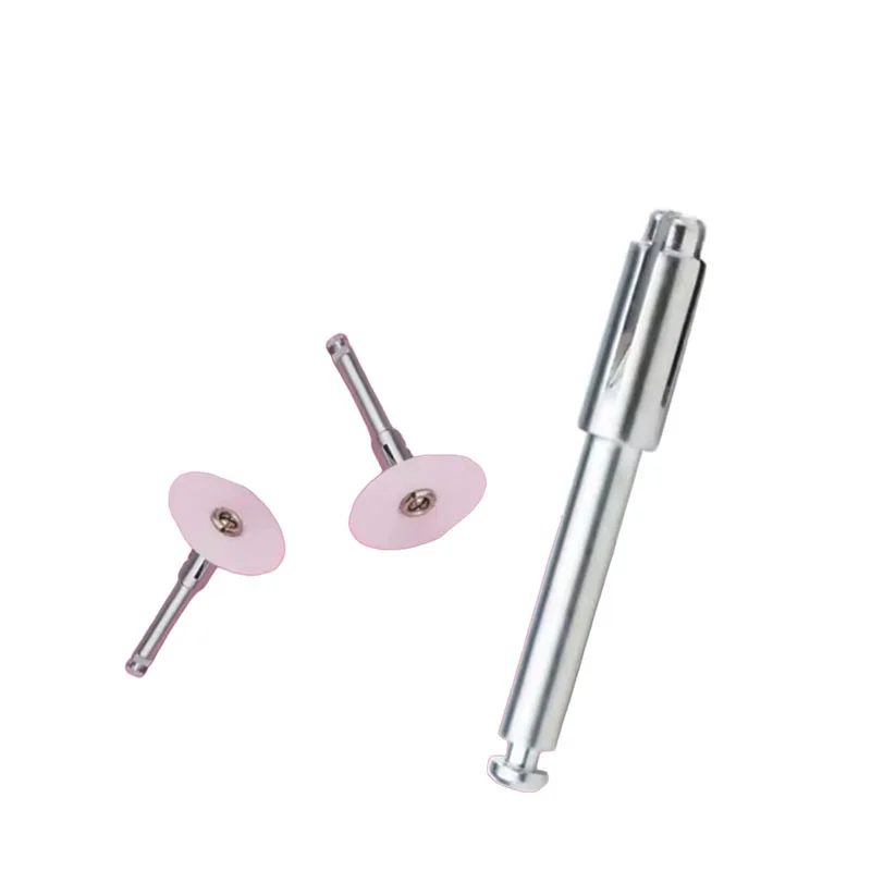 5/10 Pcs Stainless Steel Disc Matching Handle For Dental Polishing Discs Dental Spindle Polishing Disc Holding Rod Tool