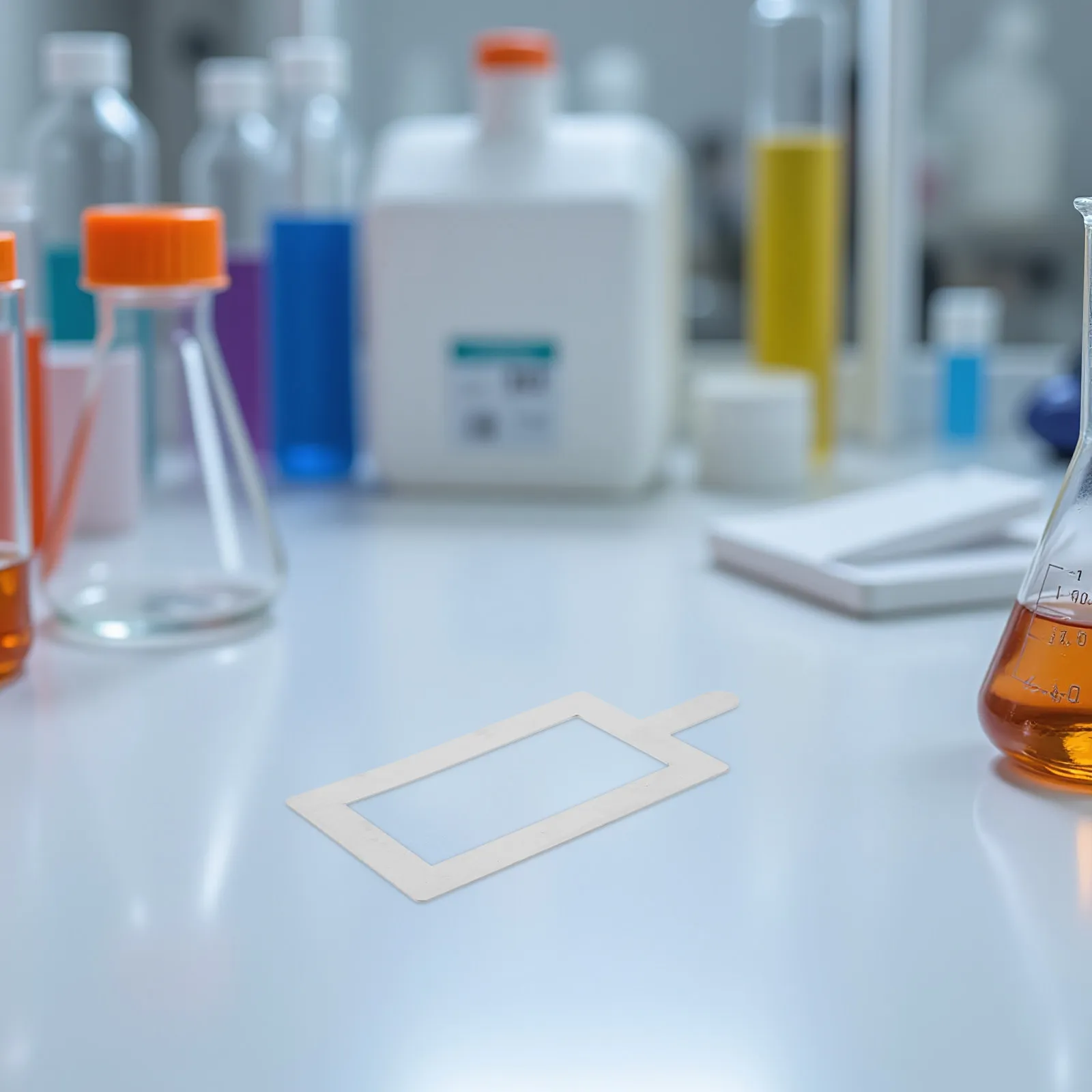 Planche d'échantillonnage biologique en acier inoxydable, équipement de laboratoire ergonomique à poignée droite pour l'échantillonnage de surface cellulaire, fournitures de laboratoire