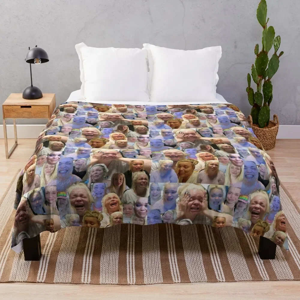 

Trisha Paytas Throw Blanket halloween Camping Plaid Blankets