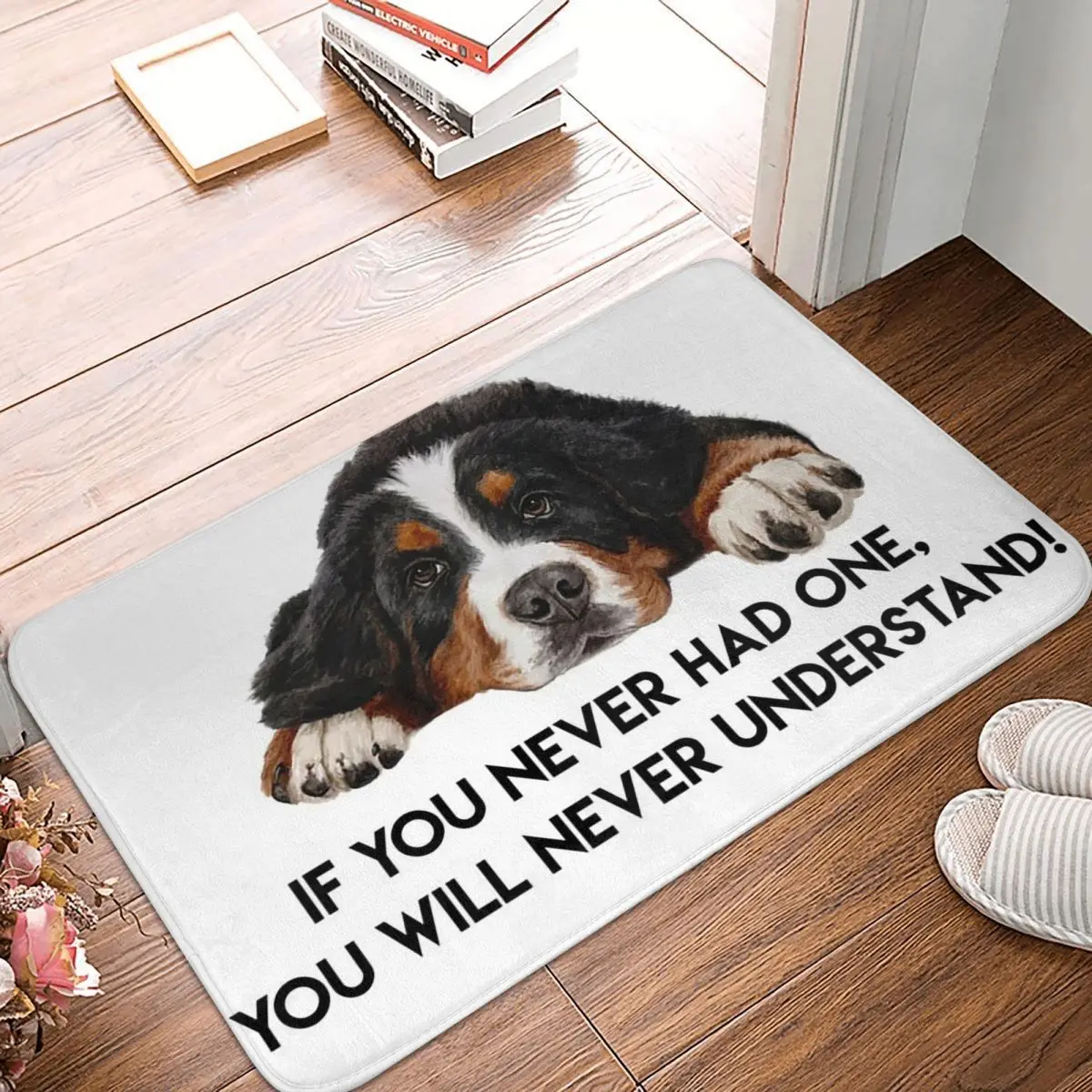 Bernese Mountain Dog Anti-slip Doormat Floor Mat Mat Carpet Rug for Kitchen Entrance Home Bathroom Living room Footpad Mats