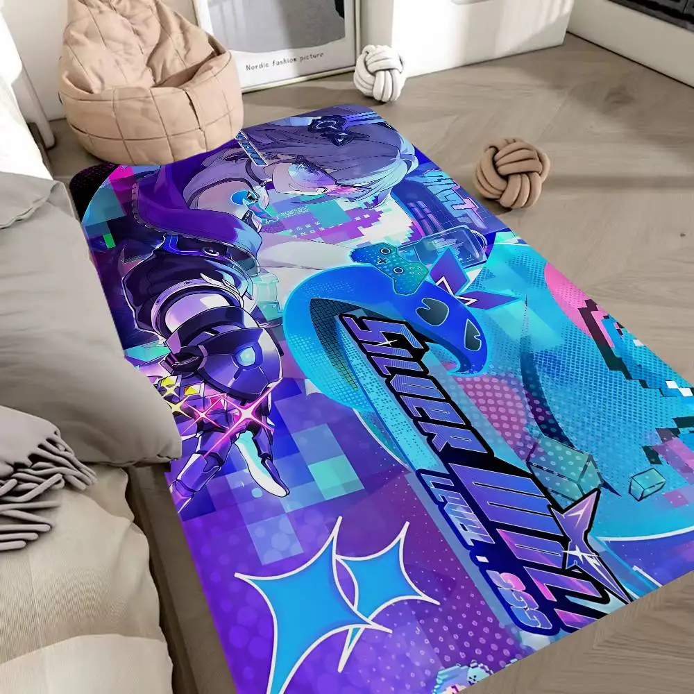 Silver Wolf Lv999 Honkai Star Rail Game Floor Mat Retro Multiple Choice Living Room Kitchen Rug Non-Slip Modern Home Decor