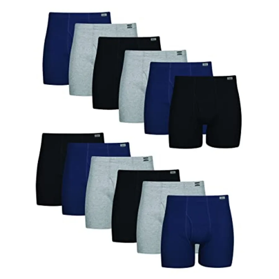 

Men's Underwear Boxer Briefs Pack, Moisture-wicking Underwear for Men, Breathable, Cool and Breathable Cotton