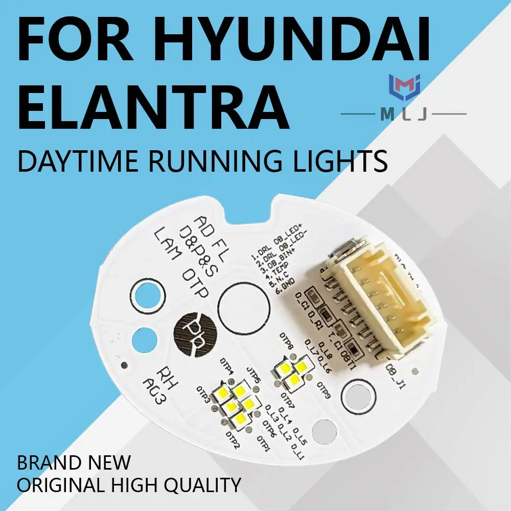 

ДЛЯ HYUNDAI Elantra 2019 2020 2021, автомобильные аксессуары, дневные ходовые огни, DRL CHIP, светодиодный источник света «ангельский глаз», плата модуля белого цвета