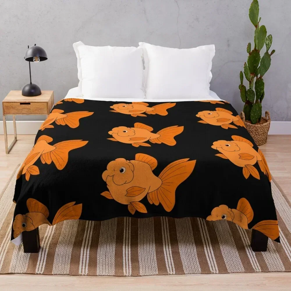 

Cute fancy goldfish Throw Blanket Multi Purpose Soft Warm Blanket for Home Travel