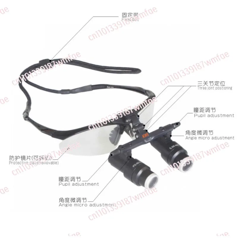 

4X 5X 6X High-power Binocular Dental Loupe FD-501K Kepler Frame Type Magnifying Glasses for Medical Operation Cosmetic Surgery