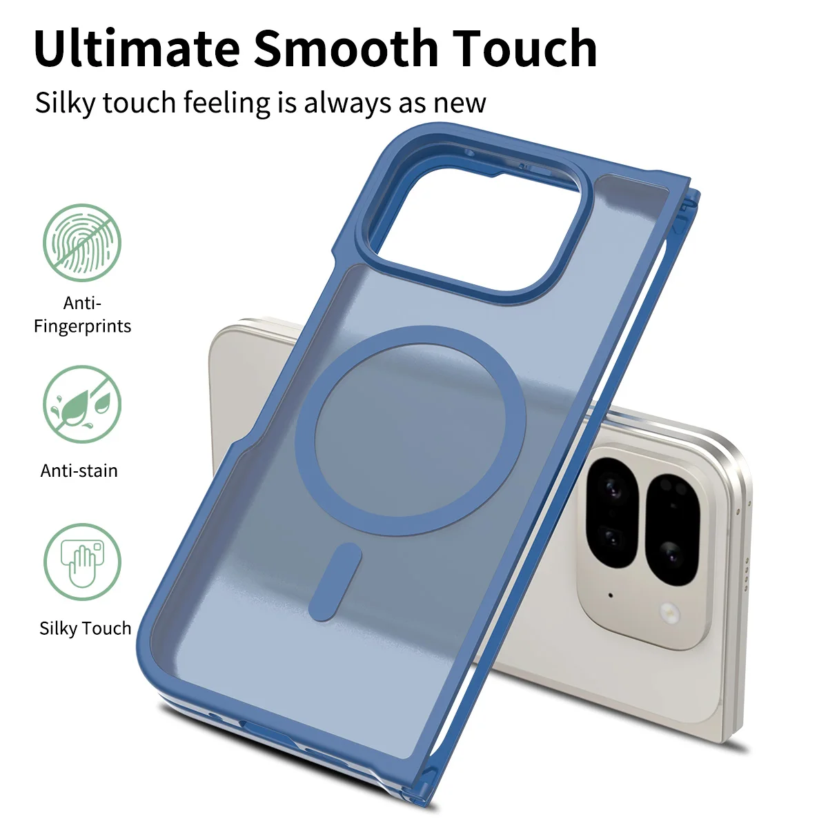 Für Pixel 10 Pro Fold Matte Magnetic Case, kompatibel mit MagSafe Drop Protection Translucent Cover für Google Pixel 10 Pro Fold – Detail 14