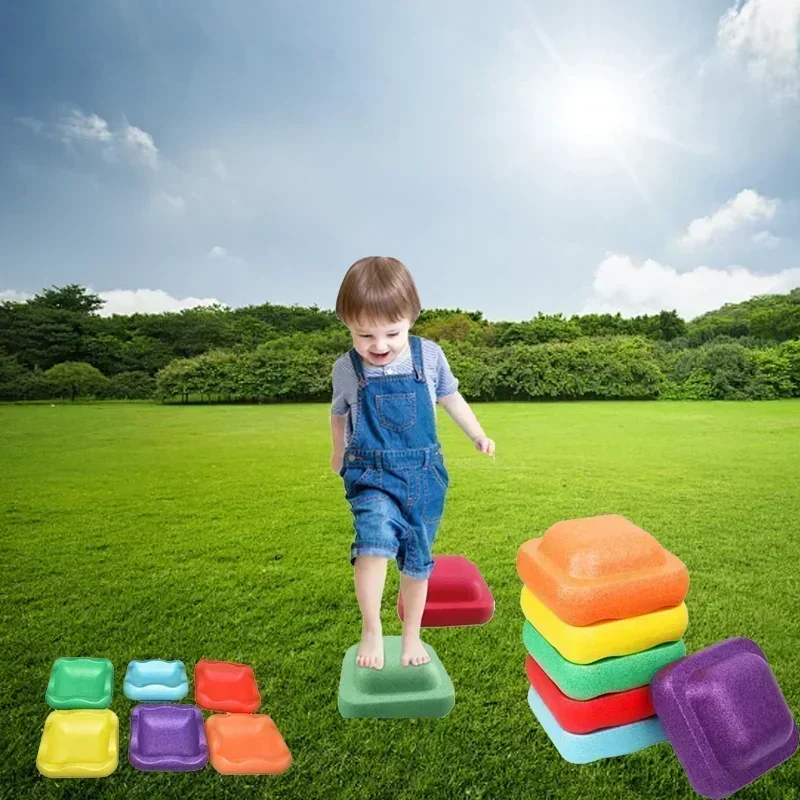 Hot 3 New Children\'s Balance Training Foam Pedals Sensory Aids Outdoor Games Stacking Stones Balance Exercise Baby Toys Gifts