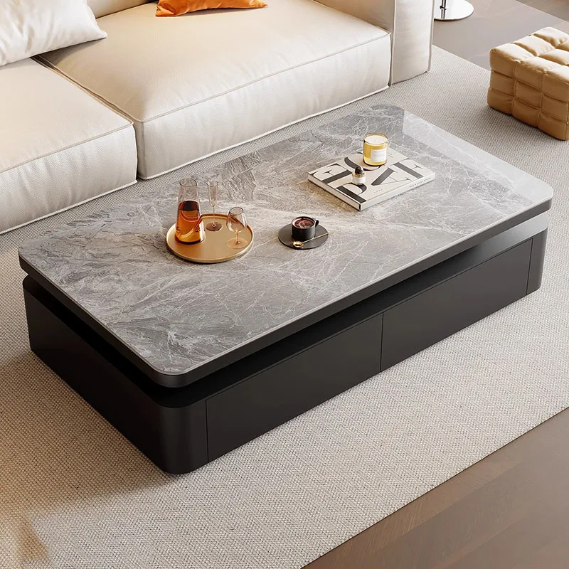 

Moving Dinner Side Table Luxury Modern Living Room Designer Storage Organizer Coffee Table Writing Couchtisch Home Furniture