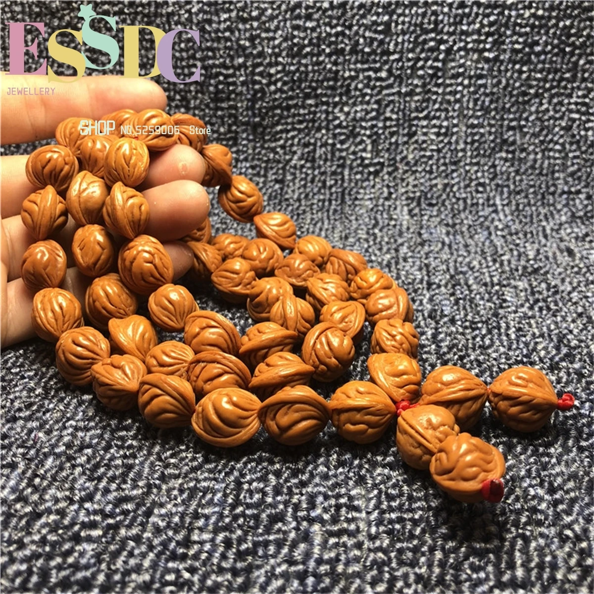 

Natural Wild Dragon Scale Walnut Bracelet Multi Circles Hand-Held Goldfish Belly Rosary Prayer 54 Pcs Beads Wholesale Ornaments