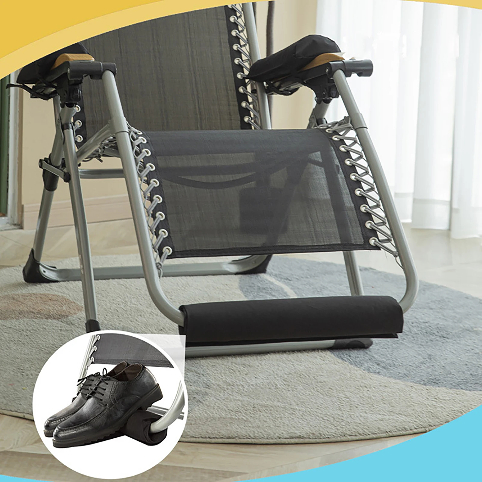 Folding Recliner Cushion with Comfortable EPE One Size Item for Foot Rest Lunch Break Folding Chair Balcony