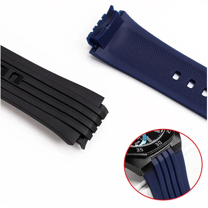 حزام سيليكون مقاوم للماء لساعة كاسيو ، حزام ساعة مطاطي ، سوار رجالي ، ساعة ناعمة ، من من من الخارج ، من من الخارج ، من من الخارج
