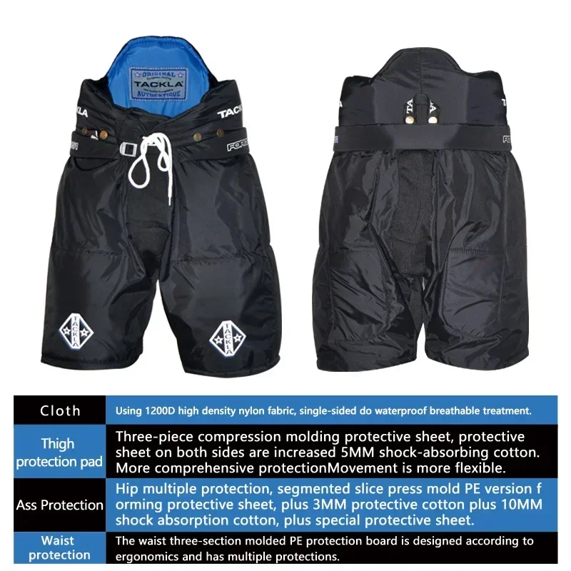 2025 TACKLA PE + PP Shell حماية فعالة متينة 1200D عالية الكثافة قماش النايلون الهوكي معدات الحماية