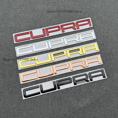 3D Car Rear Trunk Words Letters Logo Badge Emblem Decals Sticker For FIAT Bravo 500 Freemont Body CUPRA Decoration Accessories