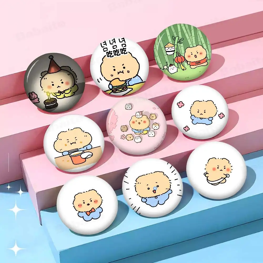 Character M-Manggom New  Brooches Soft Button Pin Funny Silly Gnarpy on A Skateboard Meme Badge Gamer Collection Gifts
