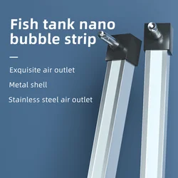 Aquarium fish tank aluminum alloy bubble strip oxygenated bubble landscaping bubble stone air curtain