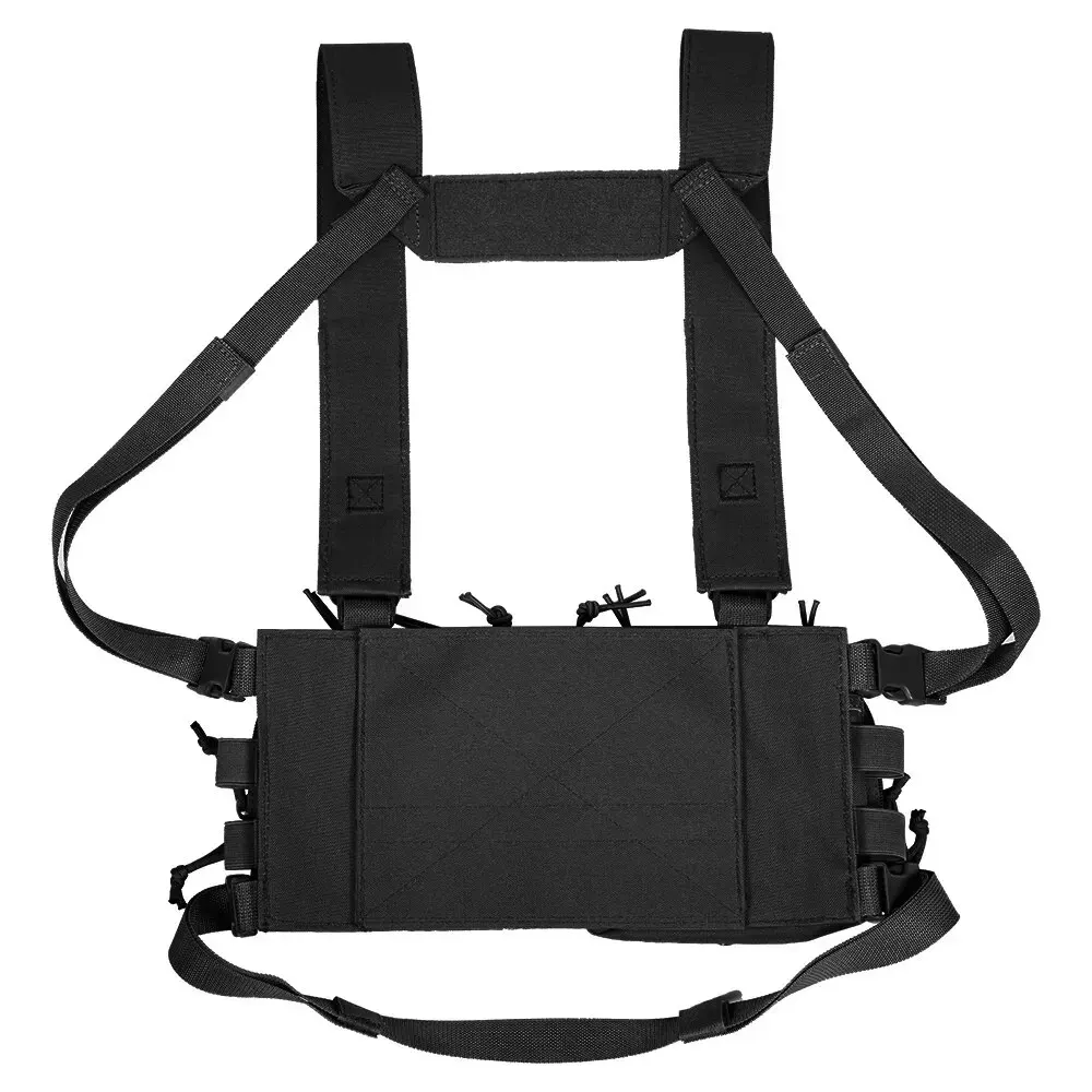 Tactical Chest Vest Rig Bag Field Training Vest Multifunctional Camouflage Strap with Multi-Pocket Outdoor Camping CS Match Pack