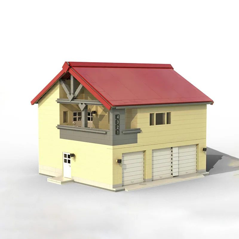 Moc Mattoni da costruzione Accessorio modulare Unità Dwelling su modello di garage Blocchi tecnologici Regali di costruzione di giocattoli fai da te di Natale