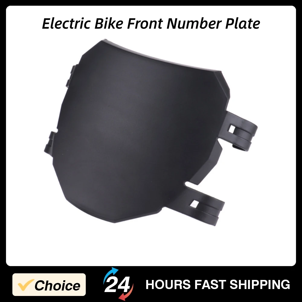 

Front Number Plate Electric Bike Number Plate Water Proof Plastic Electric Bicycle Replaceable Parts Enhanced Visibility Black