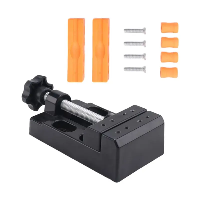 [A93Z!】 Mini Small Vise Mini Flat Clamp Table Jaw Bench Clamp Drill Press Vice Opening Table Vise DIY Hand Tools 13.5X6.5X3.6Cm
