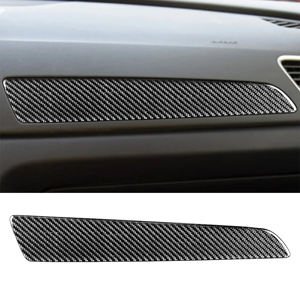 

For Audi Q3 2013-2018 Auto Interior Accessories Real Carbon Fiber Car Co-pilot Front Panel Decoration Cover Trim Decal Sticker