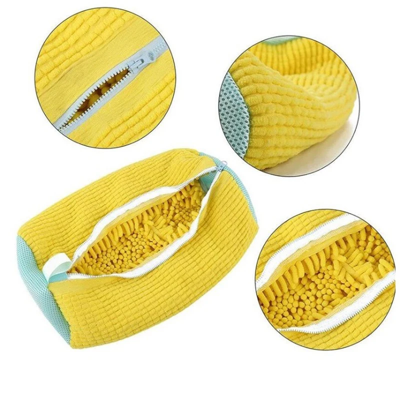 Household Portable Shoe Washing Bag Washing Machine Mesh Laundry Bag Anti-deformation Shoes Clothes Cleaning Bag