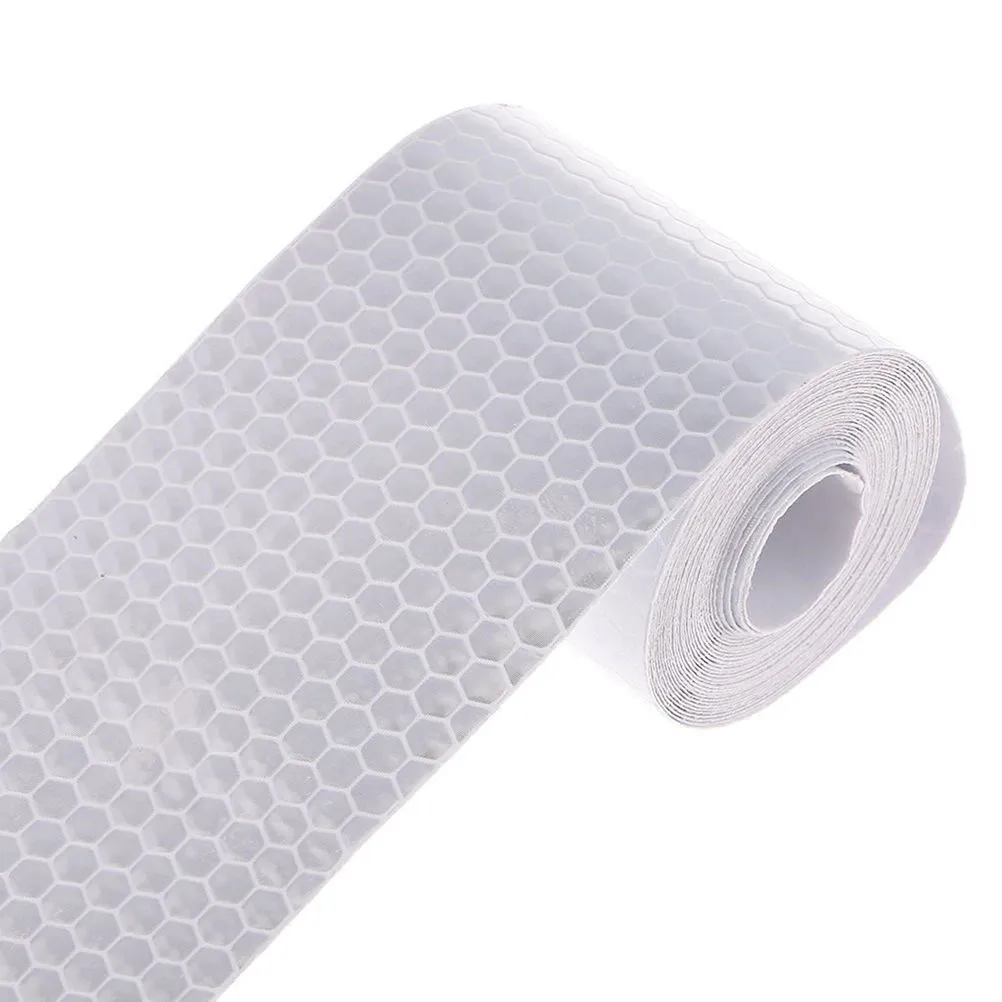 3Pcs Reflective Tape Premium Polyester Durable Adhesive Running Strip Night Riding Safety Warning Band Traffic Visibility