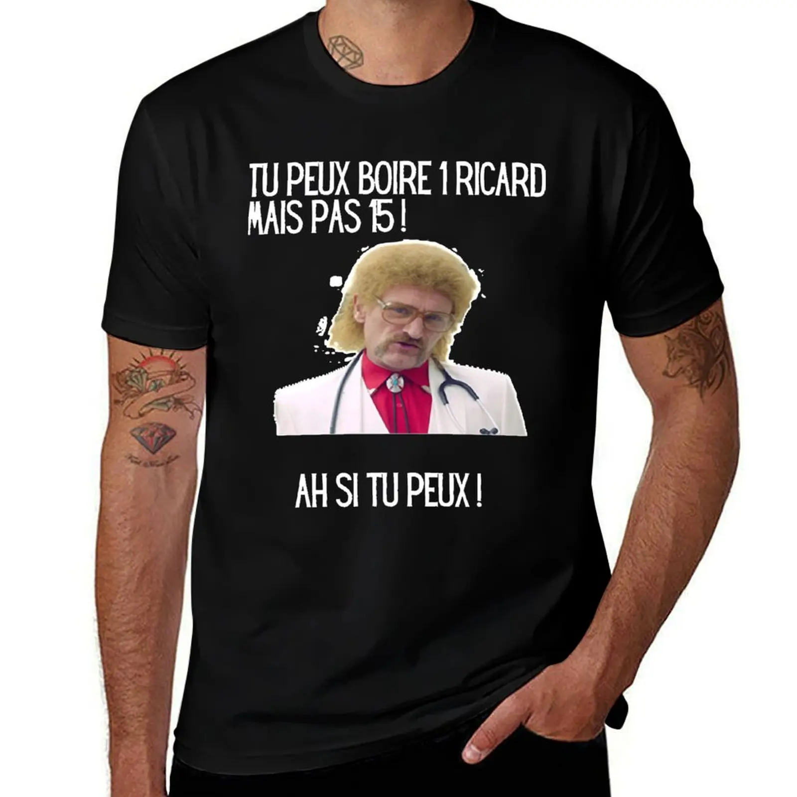 

you can drink a ricard but not 15 T-Shirt street wear sports fans shirts graphic mens t shirts top quality