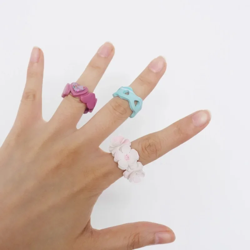Soft Pottery Ring Cutting Mold Heart/flower Shape Polymer Clay Cutter DIY Handmade Ring Valentine\'s Day Gift Pottery Tools