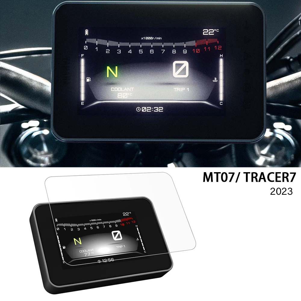 

MT07 Motorcycle Accessories TFT TPU Scratch Cluster Screen Dashboard Protection For Yamaha Tracer7 MT 07 MT-07 Tracer 7 2023
