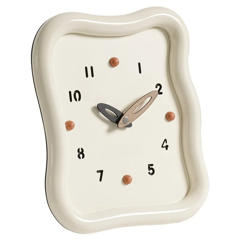 

Home Bedroom Cream Wind Clock Living Room Entrance Decorations TV Cabinet Desk Clock Tabletop Ornament