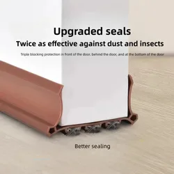 Mute Door Bottom Sealing Strip Door Insulation Anti-mosquito Sealing Without Glue Wool Strip Bedroom Sound Insulation Strip