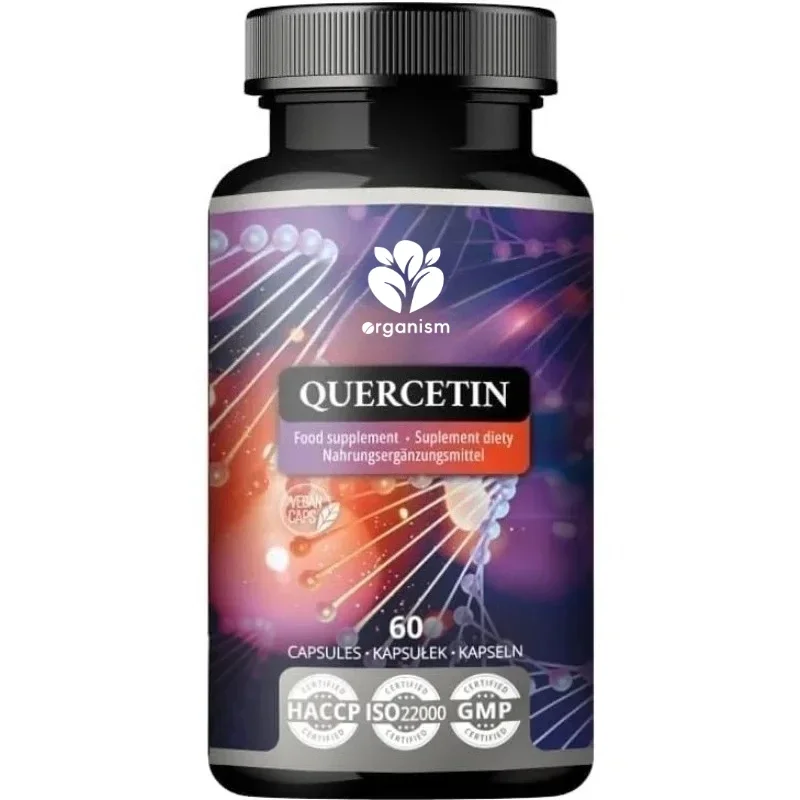 

Quercetin daily dose 250mg-60 capsules of vegan capsules -2 months of overall health support supply