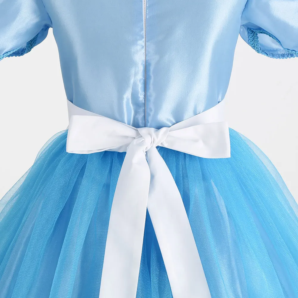 Girls Alice Costume Pirncess Wonderland Alice Costume Halloween Cosplay Party Ball Gown Kids Birthday Gift Lolita Dress