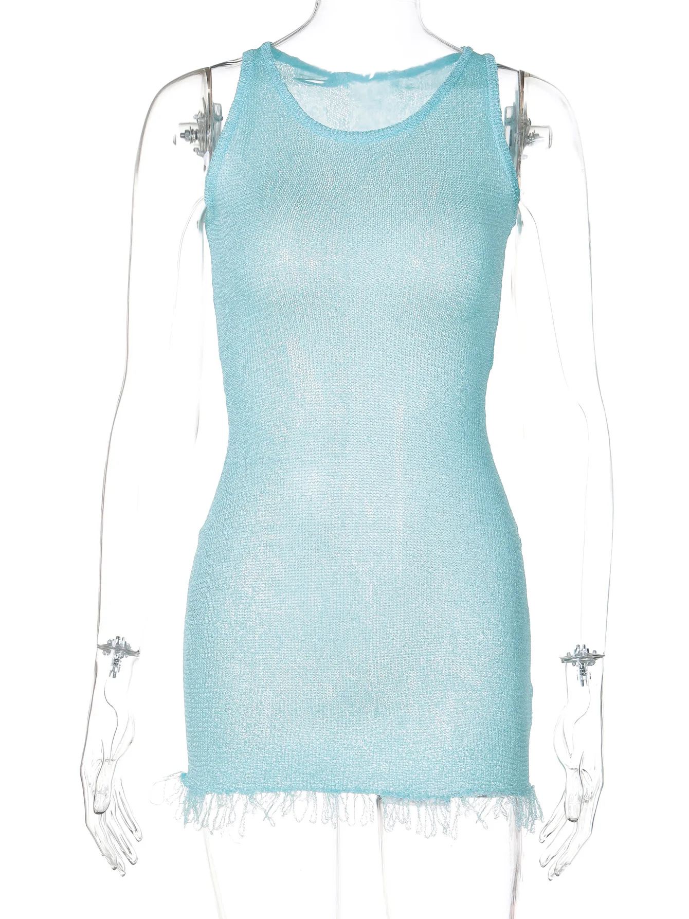 女性のためのセクシーな黒のショートタイトドレス,ノースリーブ,基本的なミニドレス,夏服,2024