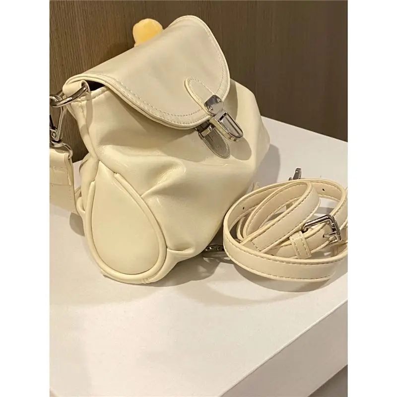 Advanced Texture New Style Retro Sense Large Lock Catch Soft Leather Underarm Bag Minority Commuting Shoulder Bag Crossbody Bag