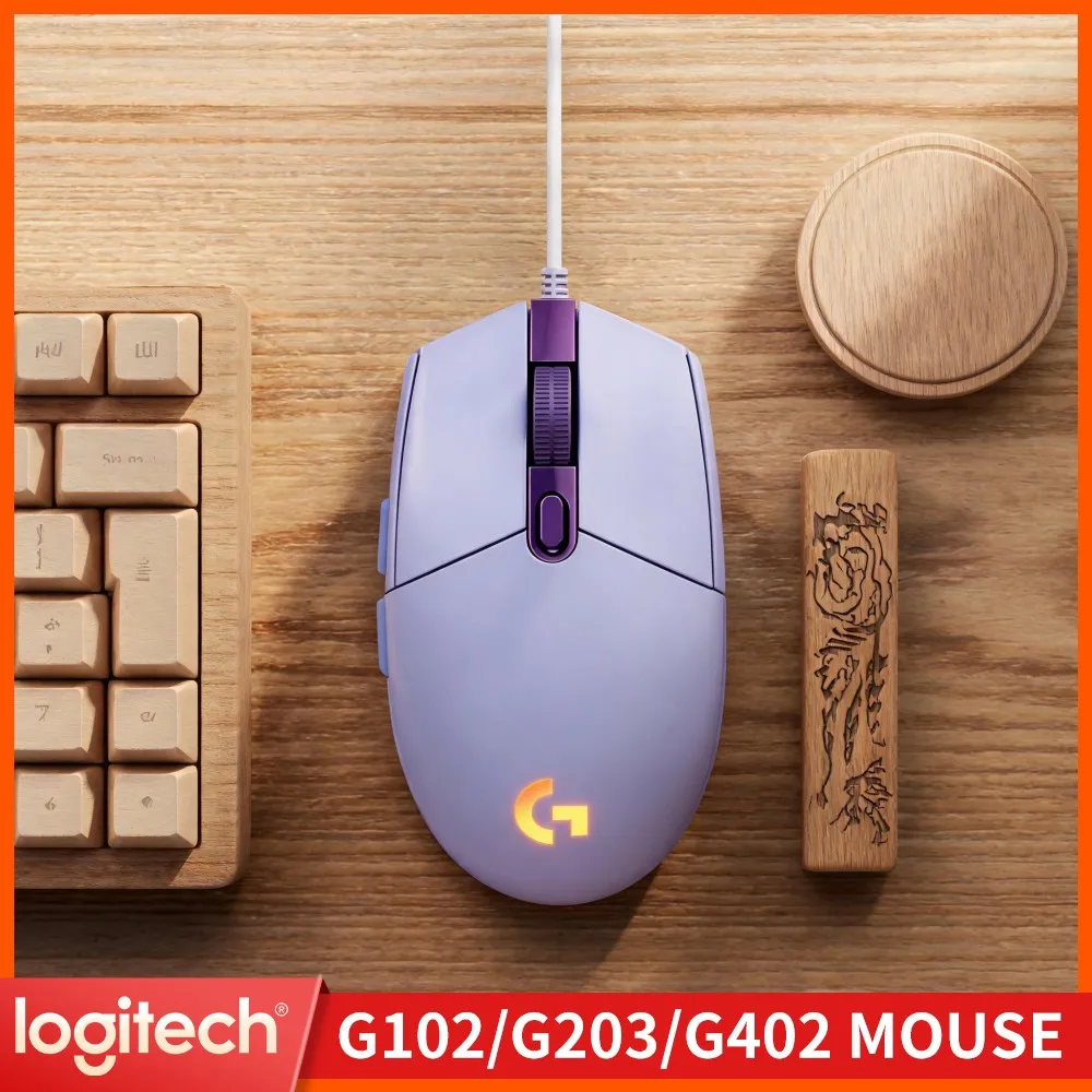 Logitech G102 Prodigy Mouse,Clear Click Feedback,Solid Wired Connection,RGB Backlight For Study Areas And Gaming Rooms