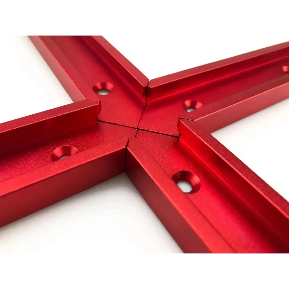 Imagem -06 - Kit de Alumínio T-track Intersection t Slot Chute Miter Table Cross T-track Jig Carpintaria Ferramentas para Trabalhar Madeira 30 tipo Peças