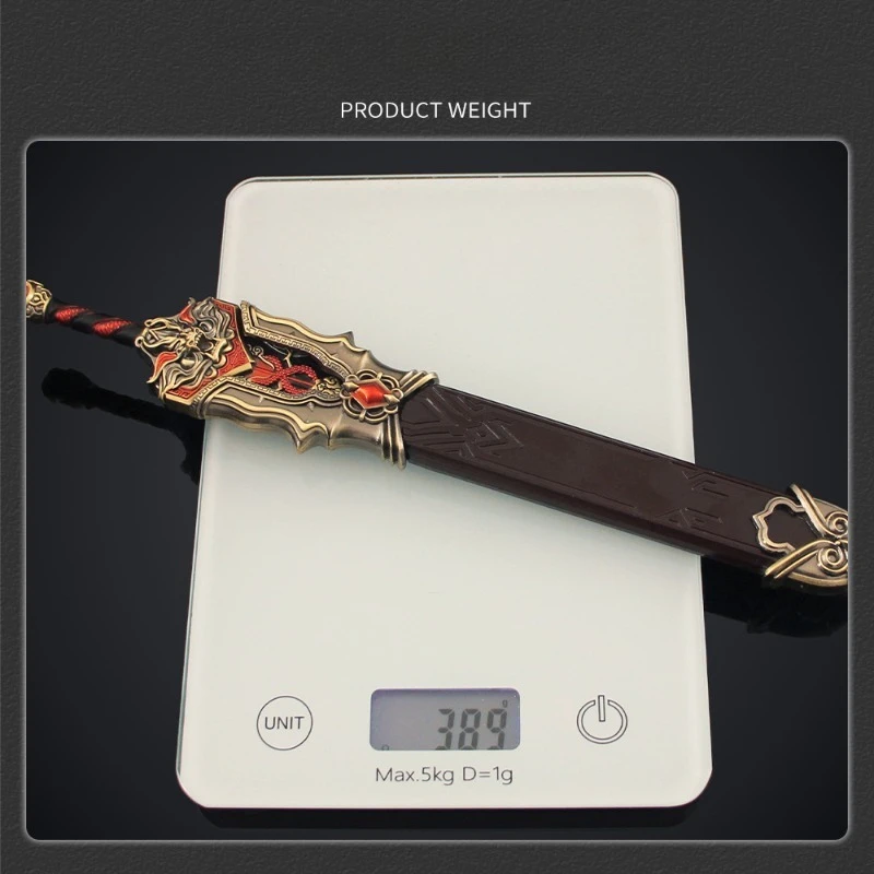 30cm/11.81in Naraka: Bladepoint Large Longquan Sword Alloy Sheath Ancient Sword Toy Model Collection Decoration Ornament Desktop