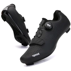 Professional New Sneakers Men Ultralight Double Buckles Cycling Shoes MTB Luminous Road Bike Shoes