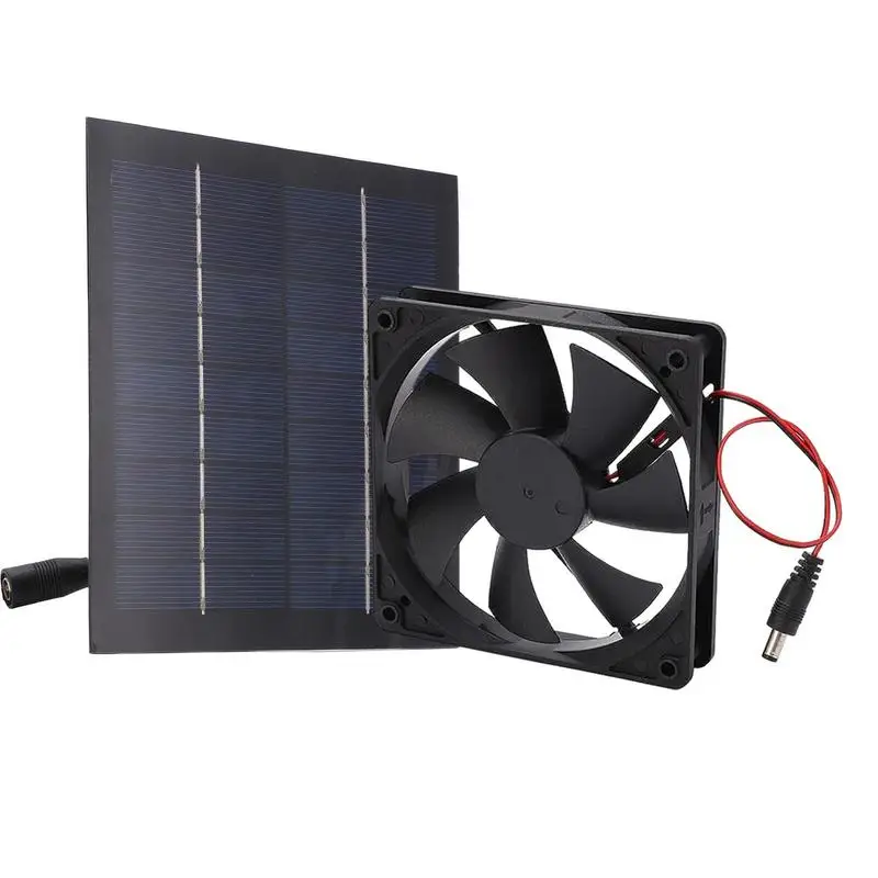 Solar Chicken Coop Fan 10W Solar Vent Fan For Shed Waterproof Silent Solar Powered Panel Fan Dog House Solar Powered Attic Fan